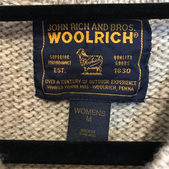Vintage Woolrich Oatmeal Oversized Sweater Medium - Picture 2 of 4